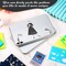 2 Pieces Metal Rectangular Tin Metal Hinged Lid Tin Metal Empty Box Container Silver Rectangular Storage Tin Box with Lid for Watercolor Jewelry Makeup Pill Candy Craft Organize (2 Pieces)